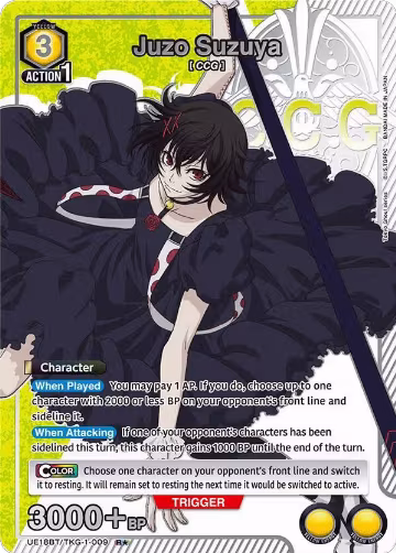 Juzo Suzuya (009) (R*) (UE18BT/TKG-1-009), Tokyo Ghoul — Union Arena card price