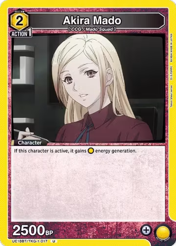 Akira Mado (017) (UE18BT/TKG-1-017), Tokyo Ghoul — Union Arena card price