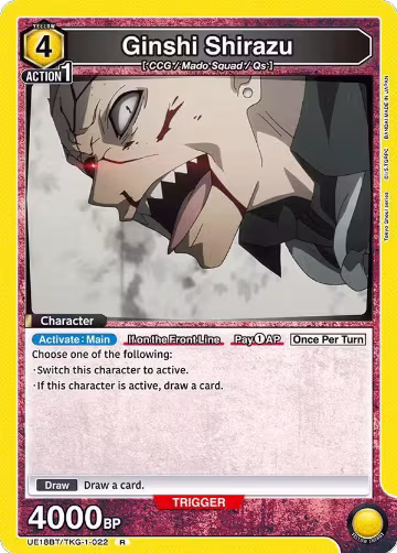 Ginshi Shirazu (022) (UE18BT/TKG-1-022), Tokyo Ghoul — Union Arena card price