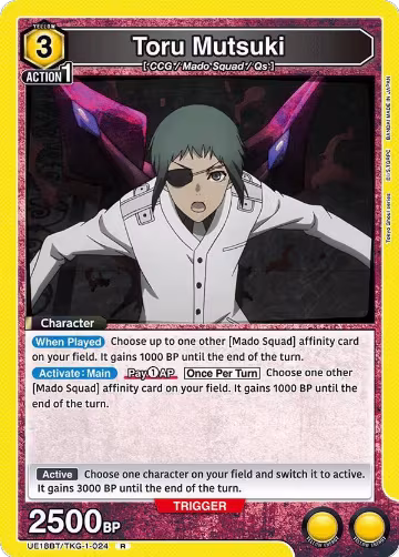 Toru Mutsuki (024) (UE18BT/TKG-1-024), Tokyo Ghoul — Union Arena card price