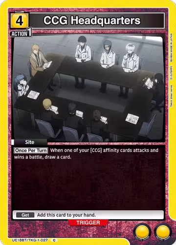CCG Headquarters (UE18BT/TKG-1-027), Tokyo Ghoul — Union Arena card price
