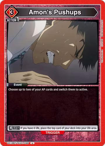 Amon's Pushups (UE18BT/TKG-1-096), Tokyo Ghoul — Union Arena card price
