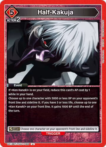 Half-Kakuja (UE18BT/TKG-1-099), Tokyo Ghoul — Union Arena card price