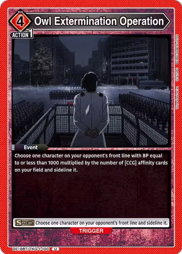 Owl Extermination Operation (UE18BT/TKG-1-100), Tokyo Ghoul — Union Arena card price