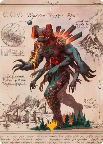 Magmablood Archaic Art Card (Gold-Stamped Planeswalker Symbol) (31), Art Series: Secrets of Strixhaven — Magic card price