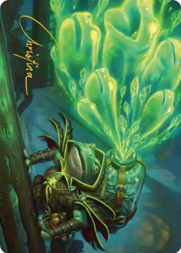 Burrog Barrage Art Card (Gold-Stamped Signature) (15), Art Series: Secrets of Strixhaven — Magic card price