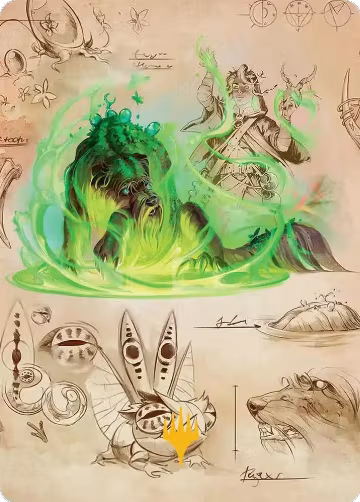 Germination Practicum Art Card (Gold-Stamped Planeswalker Symbol) (32), Art Series: Secrets of Strixhaven — Magic card price