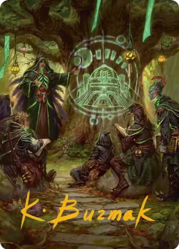 Sylvan Library Art Card (Gold-Stamped Signature) (42), Art Series: Secrets of Strixhaven — Magic card price