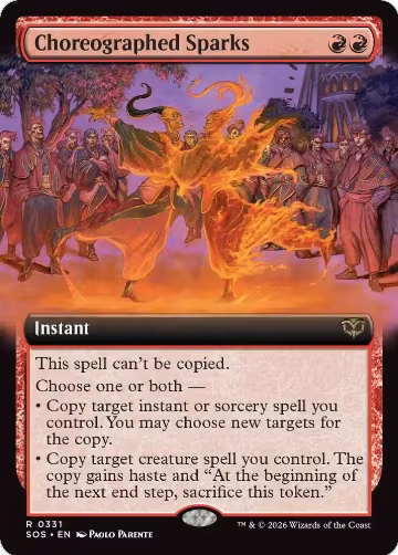 Choreographed Sparks (Extended Art) (331), Secrets of Strixhaven — Magic card price