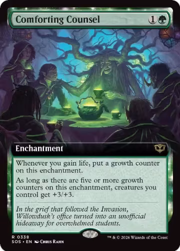 Comforting Counsel (Extended Art) (338), Secrets of Strixhaven — Magic card price