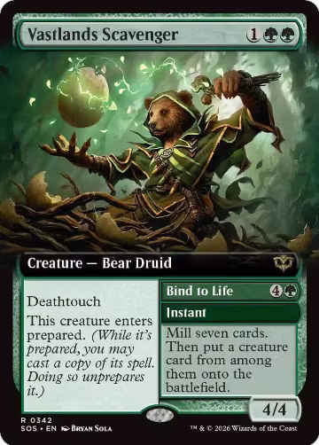 Vastlands Scavenger (Extended Art) (342), Secrets of Strixhaven — Magic card price