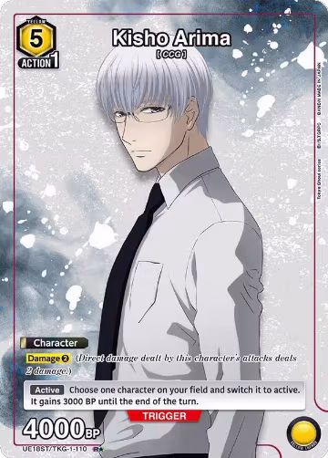 Kisho Arima (R*) (UE18ST/TKG-1-110), Tokyo Ghoul Starter Deck — Union Arena card price