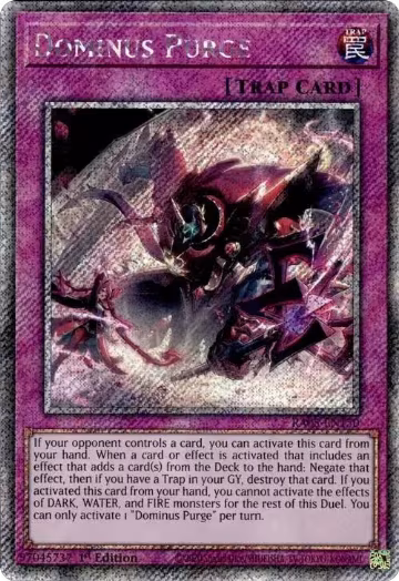Dominus Purge (Platinum Secret Rare) (RA05-EN150), Rarity Collection 5 — Yu-Gi-Oh! card price