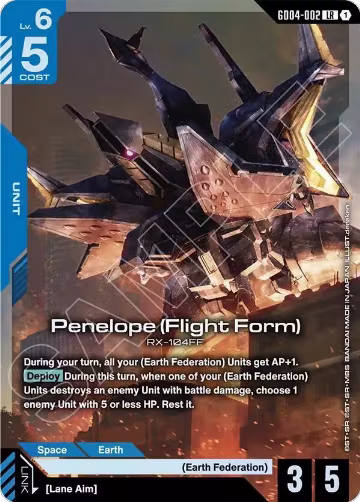 Penelope (Flight Form) (GD04-002), Phantom Aria — Gundam card price