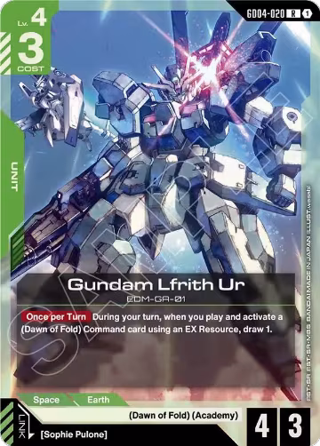 Gundam Lfrith Ur (GD04-020), Phantom Aria — Gundam card price