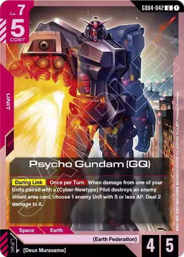 Psycho Gundam (GQ) (GD04-042), Phantom Aria — Gundam card price