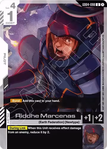 Riddhe Marcenas (GD04-098), Phantom Aria — Gundam card price