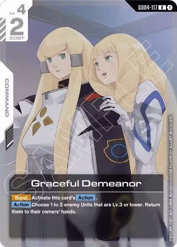 Graceful Demeanor (GD04-117), Phantom Aria — Gundam card price