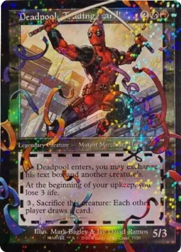 Deadpool, Trading Card (7129) (Pool Party Foil) (7129), Secret Lair Drop Series — Magic card price