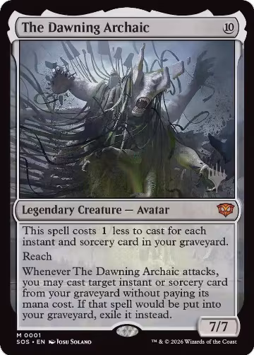 The Dawning Archaic (1), Promo Pack: Secrets of Strixhaven — Magic card price