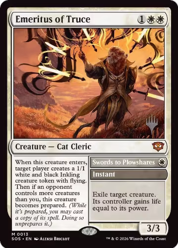 Emeritus of Truce (13), Promo Pack: Secrets of Strixhaven — Magic card price