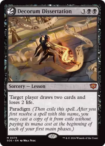 Decorum Dissertation (78), Promo Pack: Secrets of Strixhaven — Magic card price