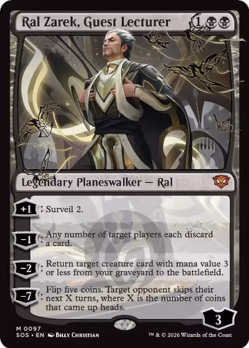 Ral Zarek, Guest Lecturer (97), Promo Pack: Secrets of Strixhaven — Magic card price