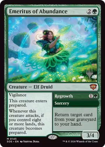 Emeritus of Abundance (145), Promo Pack: Secrets of Strixhaven — Magic card price