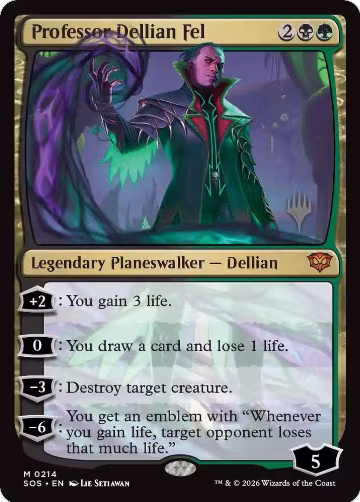 Professor Dellian Fel (214), Promo Pack: Secrets of Strixhaven — Magic card price