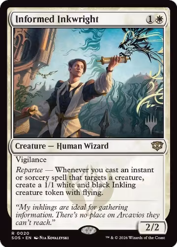 Informed Inkwright (20), Promo Pack: Secrets of Strixhaven — Magic card price