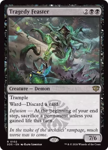 Tragedy Feaster (102), Promo Pack: Secrets of Strixhaven — Magic card price