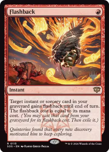 Flashback (115), Promo Pack: Secrets of Strixhaven — Magic card price