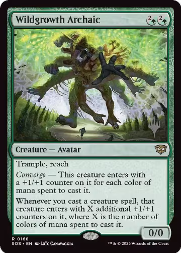 Wildgrowth Archaic (168), Promo Pack: Secrets of Strixhaven — Magic card price