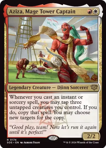 Aziza, Mage Tower Captain (174), Promo Pack: Secrets of Strixhaven — Magic card price