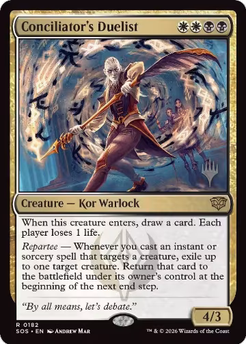 Conciliator's Duelist (182), Promo Pack: Secrets of Strixhaven — Magic card price