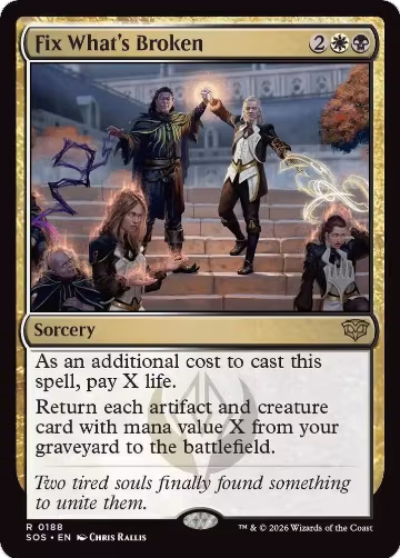 Fix What's Broken (188), Promo Pack: Secrets of Strixhaven — Magic card price
