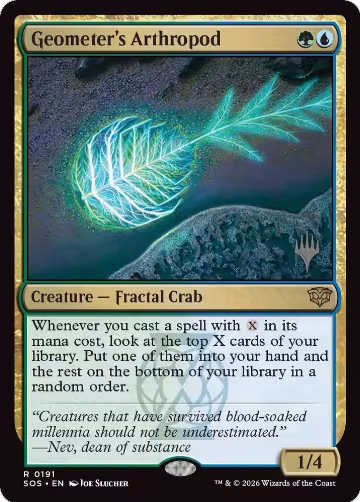 Geometer's Arthropod (191), Promo Pack: Secrets of Strixhaven — Magic card price