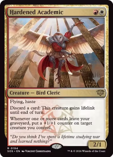 Hardened Academic (194), Promo Pack: Secrets of Strixhaven — Magic card price