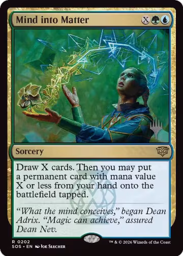Mind into Matter (202), Promo Pack: Secrets of Strixhaven — Magic card price