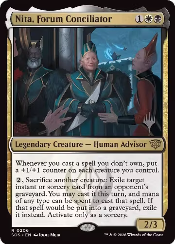 Nita, Forum Conciliator (206), Promo Pack: Secrets of Strixhaven — Magic card price
