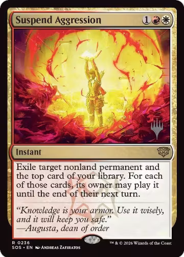 Suspend Aggression (236), Promo Pack: Secrets of Strixhaven — Magic card price