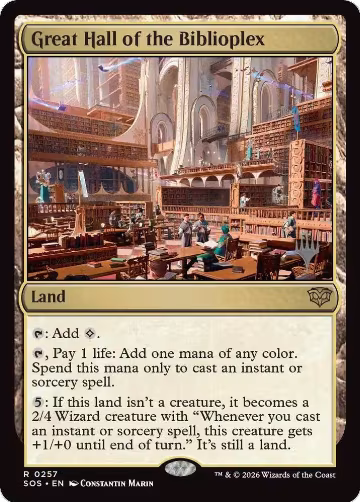 Great Hall of the Biblioplex (257), Promo Pack: Secrets of Strixhaven — Magic card price