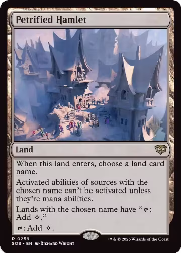 Petrified Hamlet (259), Promo Pack: Secrets of Strixhaven — Magic card price