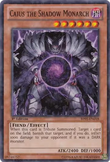 Caius the Shadow Monarch (Starfoil) (BP01-EN018), Battle Pack: Epic Dawn — Yu-Gi-Oh! card price