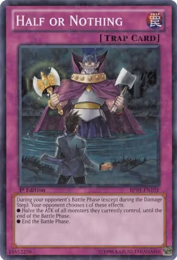 Half or Nothing (Starfoil) (BP01-EN101), Battle Pack: Epic Dawn — Yu-Gi-Oh! card price