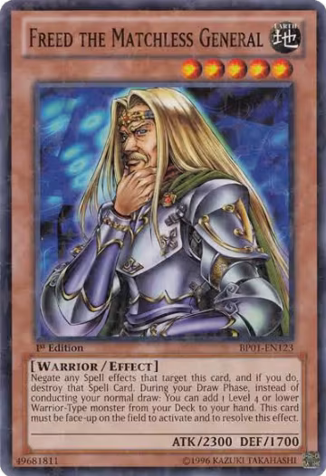 Freed the Matchless General (Starfoil) (BP01-EN123), Battle Pack: Epic Dawn — Yu-Gi-Oh! card price