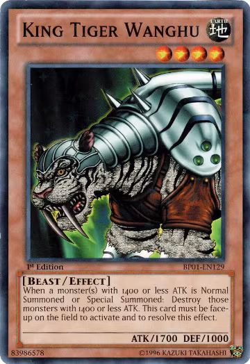 King Tiger Wanghu (Starfoil) (BP01-EN129), Battle Pack: Epic Dawn — Yu-Gi-Oh! card price