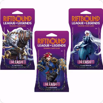 Unleashed - Sleeved Booster Pack Art Bundle [Set of 3], Unleashed — Riftbound sealed product price