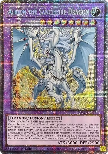 Albion the Sanctifire Dragon (Starlight Rare) (RA05-EN037), Rarity Collection 5 — Yu-Gi-Oh! card price