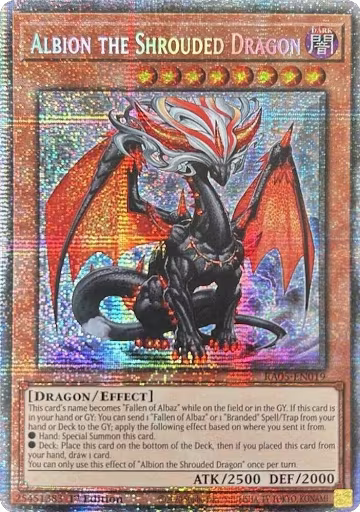 Albion the Shrouded Dragon (Starlight Rare) (RA05-EN019), Rarity Collection 5 — Yu-Gi-Oh! card price